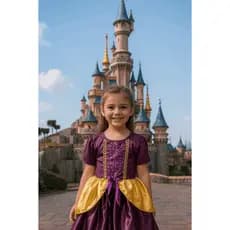 Fantasia infantil Princesa Rapunzel menina FESTAS ANIVERSÁRIOS CARNAVAL