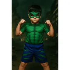 Fantasia infantil Hulk menino FESTAS ANIVERSÁRIOS CARNAVAL