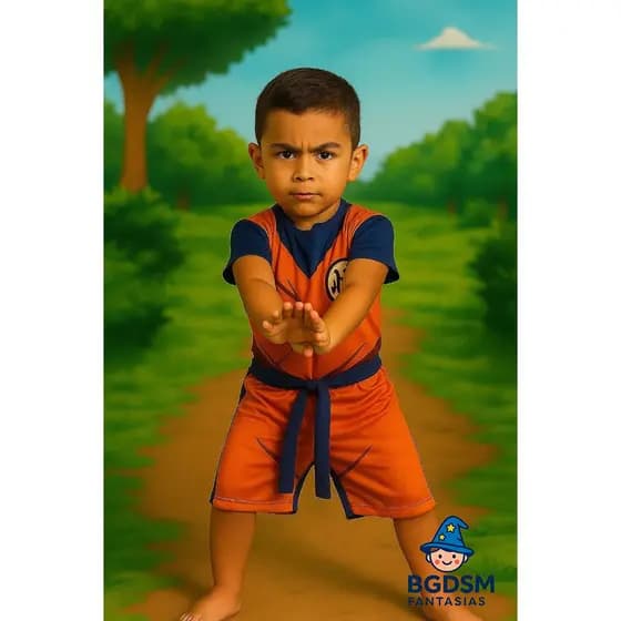 Fantasia Infantil Goku FESTAS ANIVERSÁRIOS CARNAVAL MENINOS ENTREGA RAPIDA