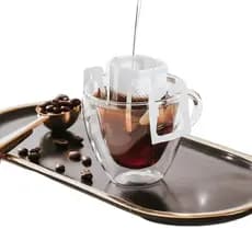 Conjunto de 50 Filtros de Café Individuais Portáteis com Alça para Copo (Drip Coffee)