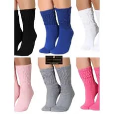 kit ate 12 Pares de Meia Frio Feminina Academia para Treino/Exercícios Coloridas algodão frio
