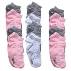 kit ate 15 pares de Meia soquete feminina 100%algodão macias e confortáveis