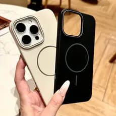 Adequado Para Capa De Telefone Magnética Fosca De Pele iPhone 16 , Protetora premium macaron 13 E *-& *