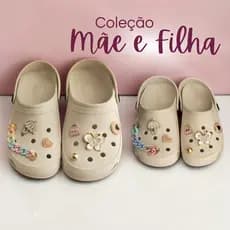 Sandália Feminina Anatômica Confortável Pins Luxo Coleção Mãe e Filha
