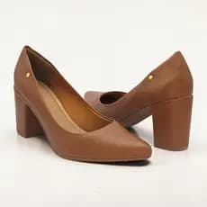Sapato Feminino Scarpin Salto Médio 8cm Bico Fino Elegante