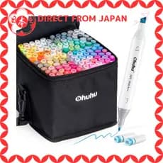 [Direto do Japão] Ohuhu Caneta Marcadora 120 Cores para Quadrinhos, Tinta à Base de Álcool, Dupla Ponta Grossa e Fina,