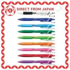[Direto do Japão] Conjunto com 9 Canetas Esferográficas à Óleo Jetstream 0.5mm Cores Sortidas, Canetas Coloridas Kit