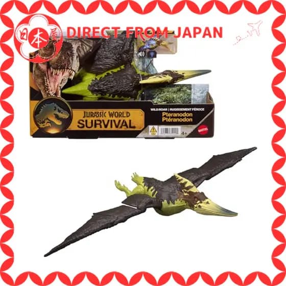 Mattel Jurassic World (JURASSIC WORLD) Pteranodon que Brilha e Roa! Figura Infantil Dinossauro Brinquedo Comprimento