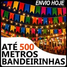 Bandeirinhas de Festa Junina Seda Até 500 Metros Decoração Julina São João Quermesse Arraia