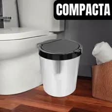 LIXEIRA CESTO DE LIXO 10 LITROS AUTOMÁTICA TAMPA CLICK PARA BANHEIRO COZINHA ESCRITÓRIO QUARTO