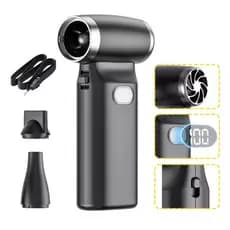 Soprador Turbo Portátil Mini Elétrico Alta Potência Sem Fio Recarregável