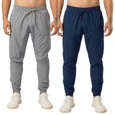 Kit 2 Calça Jogger Masculina Academia Com Zíper Tactel Elastano Confortável