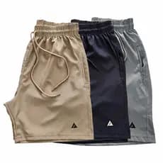 3 Short masculino dryfit seca rápido malha gelada lazer treino academia
