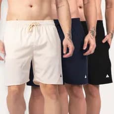 Kit com 3 Bermudas Bermuda Masculina Original 7d7 SportWear