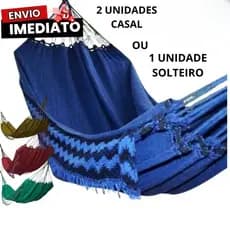 Redes Descanso 2 unidades casal ou 1 unidade solteiro Resistente Grande Algodão Artesanal Premium