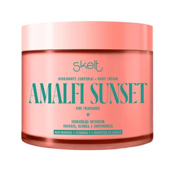 Hidratante Desodorante Corporal Skelt Amalfi Sunset 200g - Bergamota e Jasmim