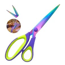 Tesoura Rainbow De Titânio Reforçada 8 Polegadas Corte Afiado Premium