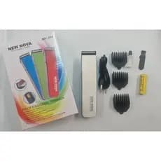 Máquina De Cortar Cabelo Profissional Recarregável NOVO NS-216 AZUL PRETO BALANCO