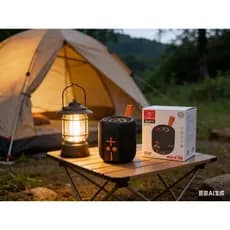 Caixa de som portátil Bluetooth Kapbom KA-8779E 50W TWS LED/USB/SD/FM com graves potentes