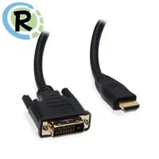Cabo Hdmi Para Dvi 24+1 Banhado A Ouro 1,50 Metros Com Filtro Banhado a Ouro
