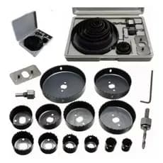 Jogo Kit Serra Copo 16 Peças 19 A 127mm Com Estojo