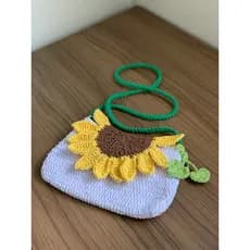 Bolsa de Crochê Girassol