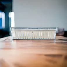 Organizador De Geladeira Verdura Fruta Cozinha 3l Escorredor Transparente
