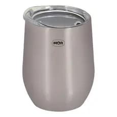 Copo Térmico Com Tampa 360 Ml Cores Mor Cor Cinza Liso