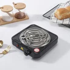 Fogão Elétrico Portátil Fogareiro Cooktop 1 Boca 5 níveis de Temperatura 1000W