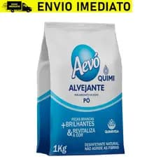Alvejante sem cloro original premium - Tira manchas clareador de roupa branca 1kg
