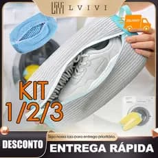 Saco de Lavagem de Sapatos com Proteção Total contra Deformações