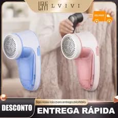 Papa Bolinhas Eletrico Removedor Tira Pelos De Roupas Sofá Sem Fio Recarregável 3 Lâminas