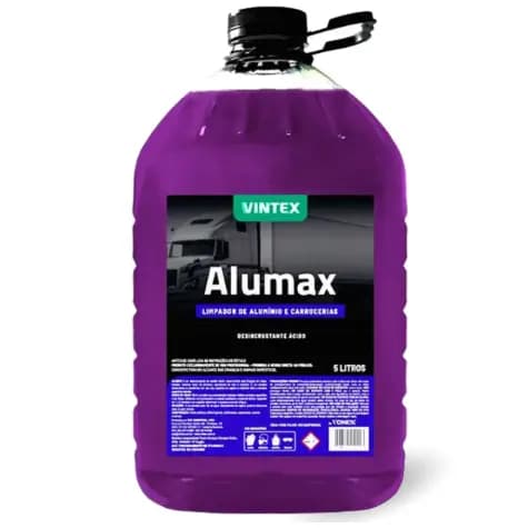 Alumax Vintex/Vonixx 5 Litros Limpa Alumínio Baú Caminhão Aro Chassis Carrocerias de Inox e Madeira