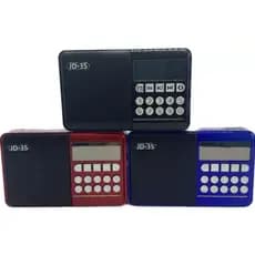 Rádio Portátil FM + Leitor de Cartão + PenDrive KA-31 /  JD-35 COM BLUETOOTH Bateria Interna