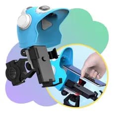 Suporte Celular Estilo Capacete Moto -proteção Solar E Chuva Ajustável OR-SP10-Aquarius