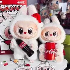 Pelúcia estilo Moderno da Coca-Cola, Caixa Misteriosa Blind Box de Vinil Macio