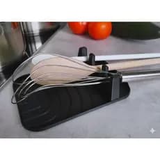 Porta Utensílios Cozinha Organizador Talheres Espátula Bancada 3D Design Canelado Premium
