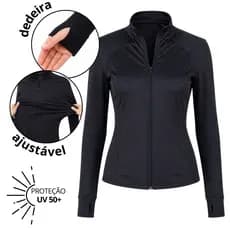 Jaqueta Feminina Esportiva Fitness para Academia Corrida Treino Yoga