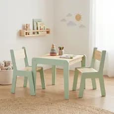 Mesa Infantil e/ou Cadeiras em MDF e Pinus | Kit Infantil para Estudo e Desenho