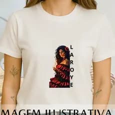 Camiseta Feminina com estamapa de : Pombo Gira,100 % algodão, Primavera Vera