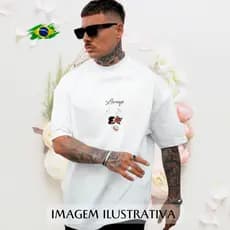 Camiseta Masculina Cartola e Tridente Confortavel