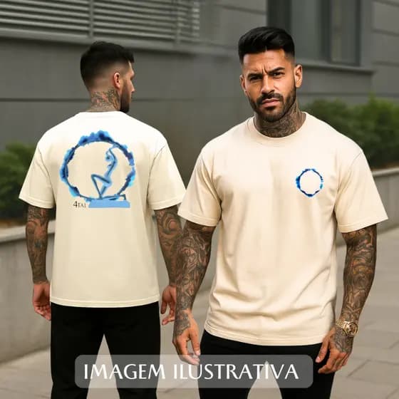 Camiseta Masculina 100% Algodão, Musica, Promoção, Premium, Casual, Estilo de rua (street) Trabalho
