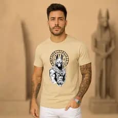 Camiseta Masculina  Egito 100% Algodão, Promoção, Premium / Casual / Estilo de rua