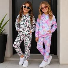 Conjunto Moletinho Juvenil Menina com Capuz do 12 ao 16 | Conjunto Menina Inverno