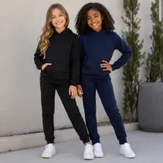 Conjunto Infantil Menina Molecotton Casaco e Calça do Tamanho 12 ao 16 | Conjunto Infantil Menina Casaco + Calça Inverno