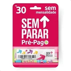 Sem Parar Tag Adesivo Pre Pago Sem mensalidade 30 reais de credito