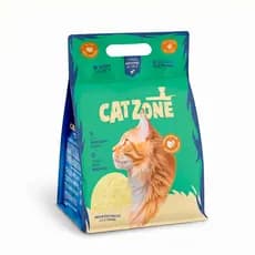 Areia Higiênica Biodegradável P/ Gatos Catzone Grãos Finos 3kg – Mandioca (100% Natural)