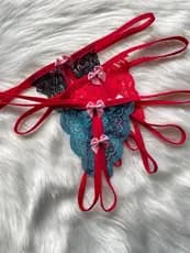 Kit 10 Calcinha Tanga Apressadinha Com Abertura Íntima