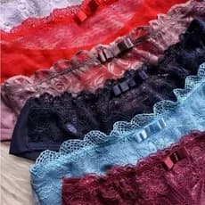Calcinha Tanga Fio Duplo Microfibra Pala Renda Fio Dental Levanta Bumbum Feminina