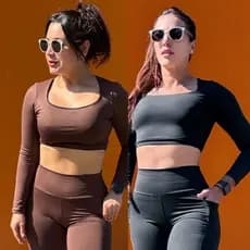 Cropped Gringa Feminino – Cropped Manga Longa de Alta Compressão Academia Treino Fitness